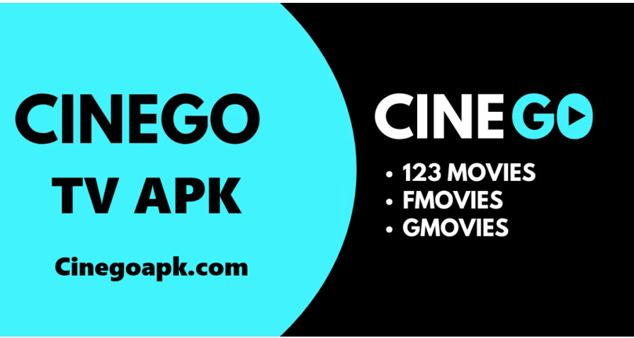 Android phone playing CineGo TV app interface with a movie poster